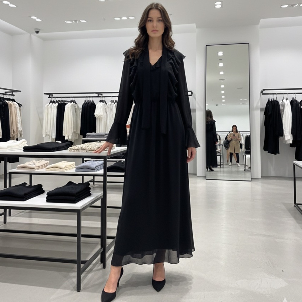 Elegant Black Maxi Dress